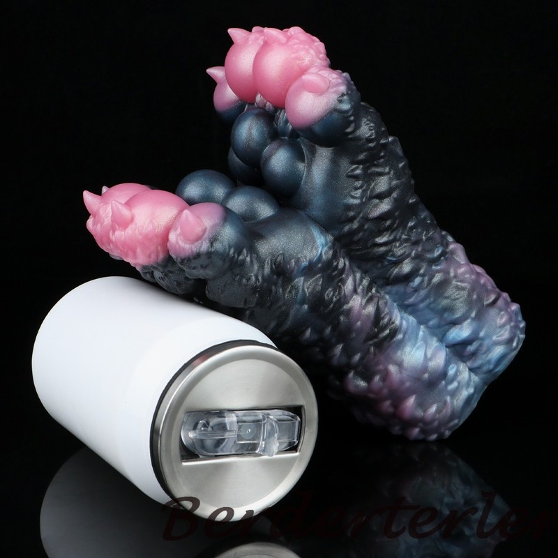 Paw Shape Silicone Male Masturbator Penis Training Sex toys for Men Pocket Pussy gallery