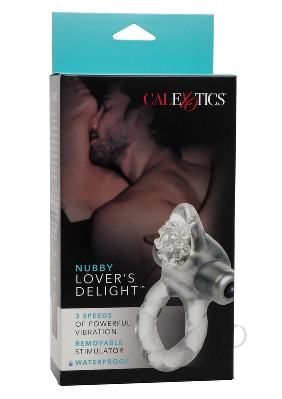 Nubby Lover`s Delight Vibrating Cock Ring Cock Ring with Clitoral Stimulation
