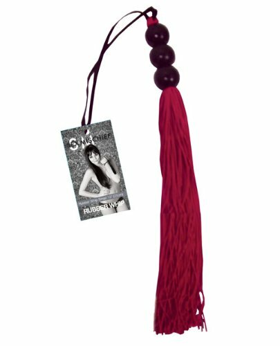 Sex And Mischief Small Rubber Whip 10 Inch Red