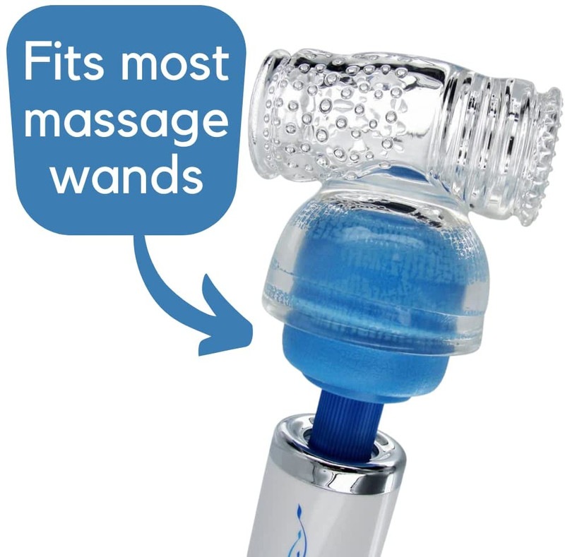 Clear TPE Male Humming Bird Attachment For Hitachi Magic Wand Massager Accessory gallery