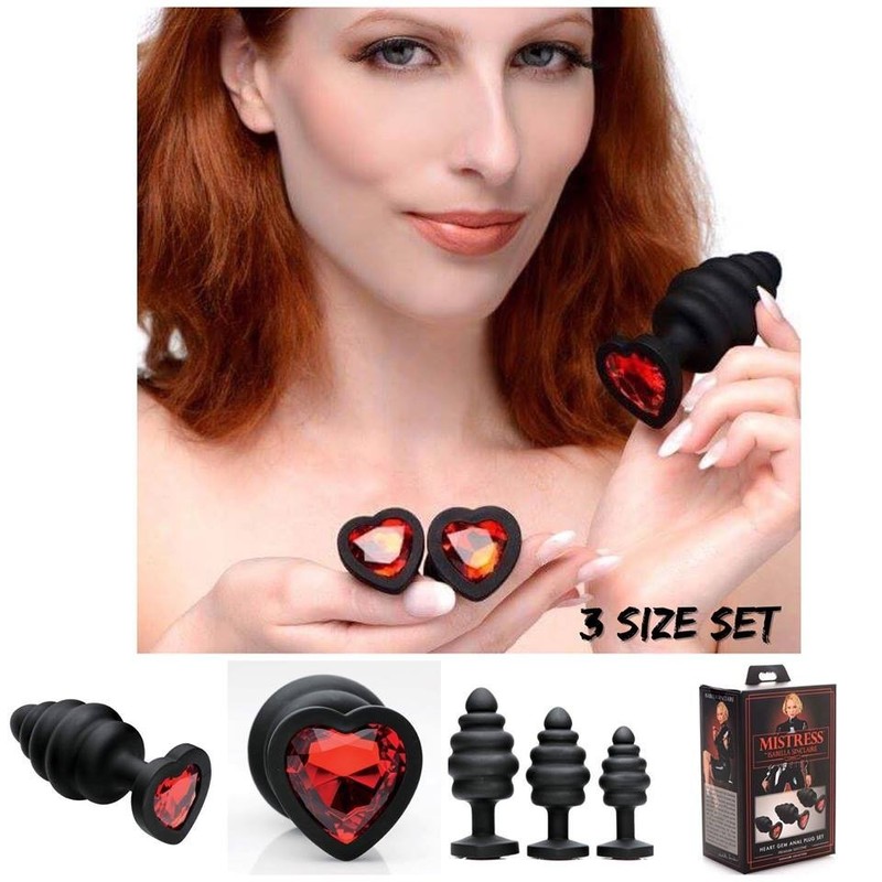Mistress Isabella Heart Gem Anal Plug Set