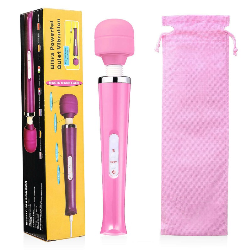20 Speed Massager Wand Vibrating Massage Full Body Relax Therapy Motor Women Men