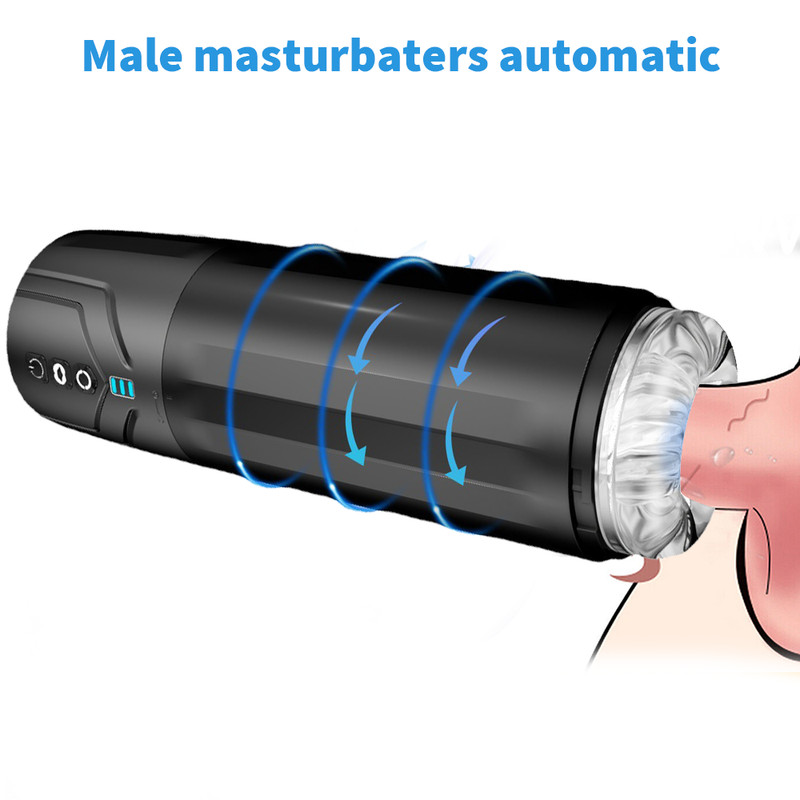 Male Masturbaters Automatic HandsFree Rotating Cup Thrusting Stroker Men Sex Toy gallery