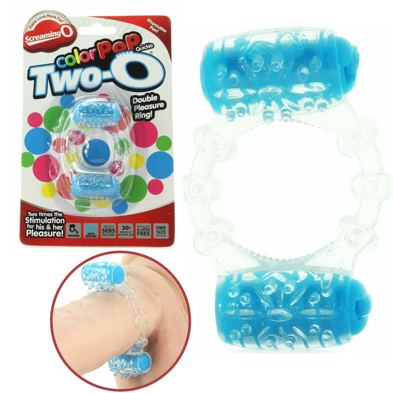 Dual Male Vibrating Penis Cock Ring Clitoral Stimulating Nubs Textured Vibrator