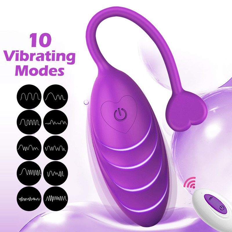 Remote-Control-Vibrating-Egg-Bullet-Vibrator-Ball-G-spot-Massager Sex-Toys Women