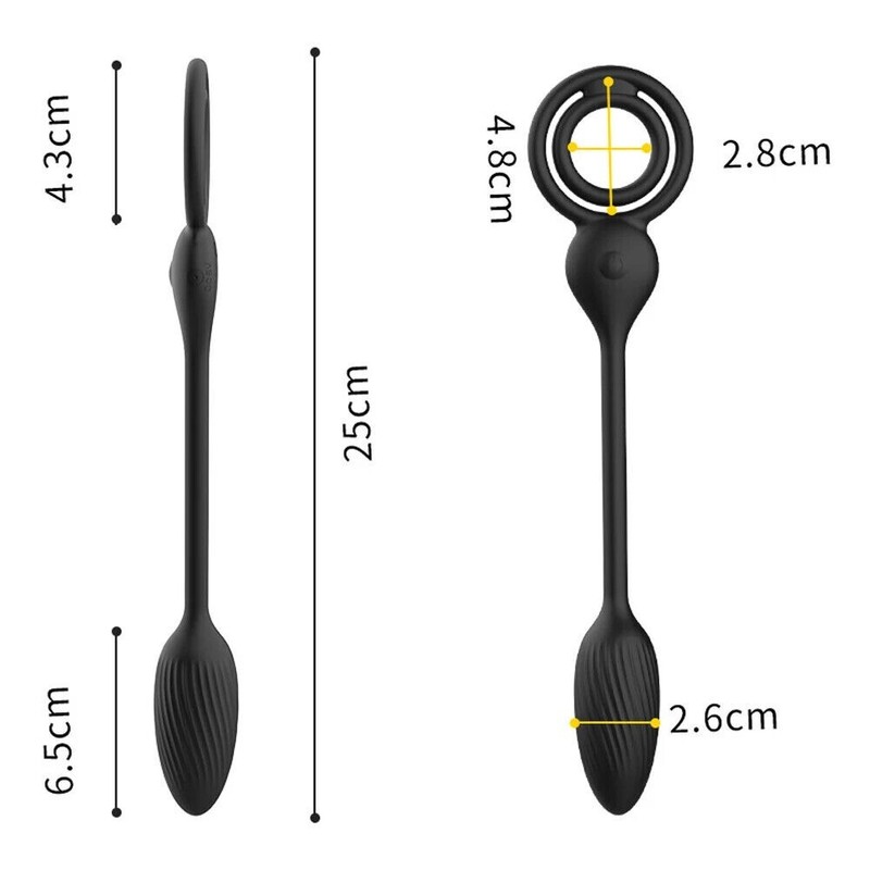Electric Penis-Stretcher Enhancer-Ball-Scrotum-Ring-Delay Ejaculation for Male gallery