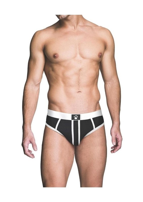 Prowler RED Ass-Less Brief - Medium - Black/White gallery