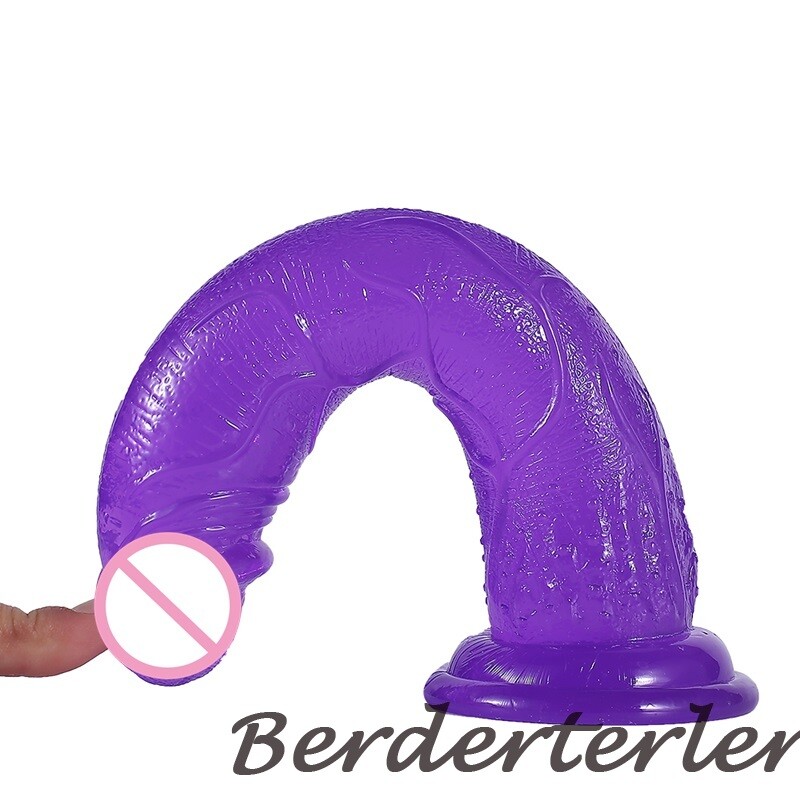 Soft Jelly Dildo with Suction Cup Stimulator Female Masturbator Adult Sex Toys gallery