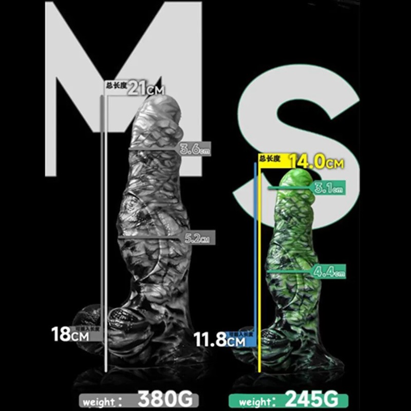 S/L Huge Monster Dick Simulated Penis Large Anal Plug Anal Dilator Anal Sex Toy