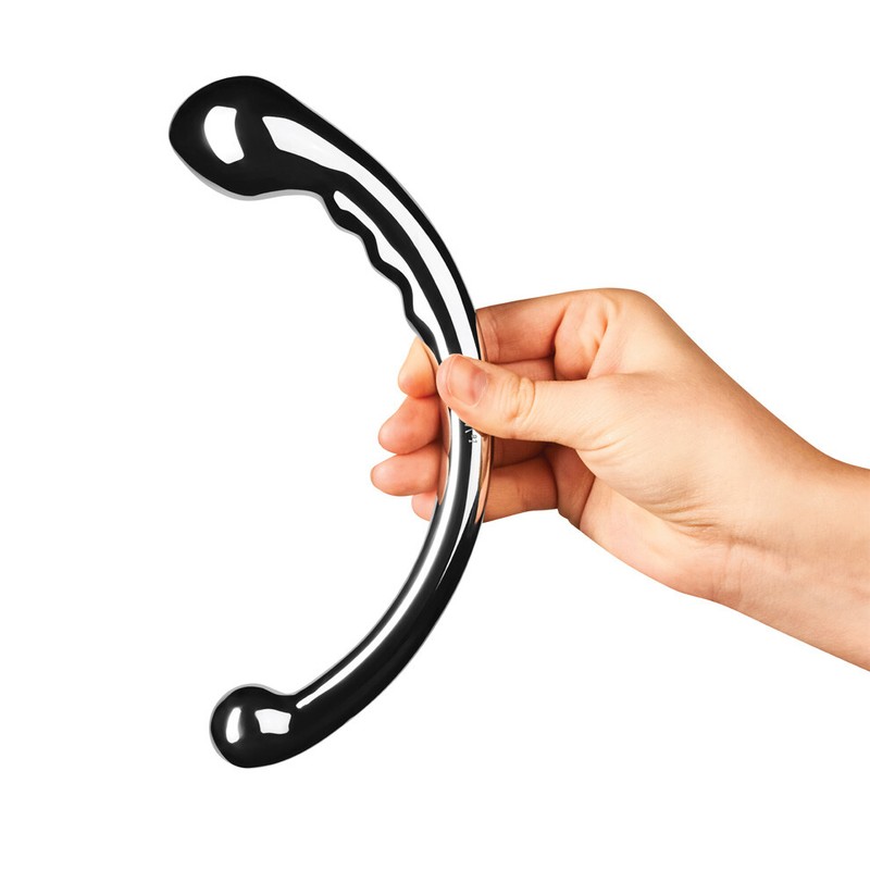 G-Spot and Prostate Stimulator le Wand Hoop Stainless Steel Double 1kg gallery