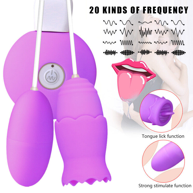 Rechargeable Clit Licking Suck Vibrator G-Spot Love Egg Adult Sex Toy for Women gallery