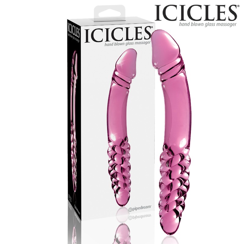 Icicles No 57 Sex Hard Glass G-Spot Dildo Realistic Butt Anal Fake Glass Sex