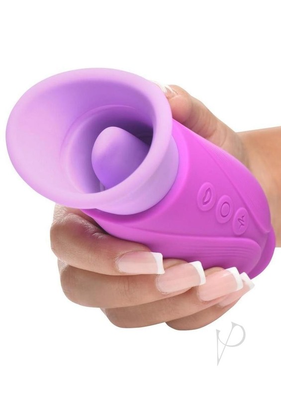 Lickgasm Licking Violet Sucking Licking Rechargeable Silicone Vibrator - gallery