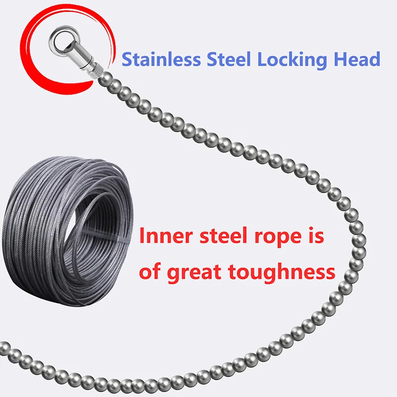 30/50cm Super Long Stainless Steel Smooth Beads ejaculation toy penis plug Sound gallery