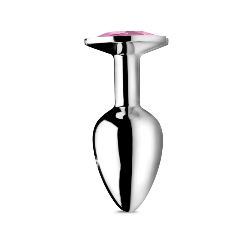 Booty Sparks Aluminum Alloy Pink Gem Beginner Anal Butt Plug Small gallery