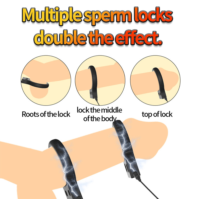 Control Shock Kit E-Stim Dual-Ring Male DIY Penis Rings Therapy Device Power Box gallery