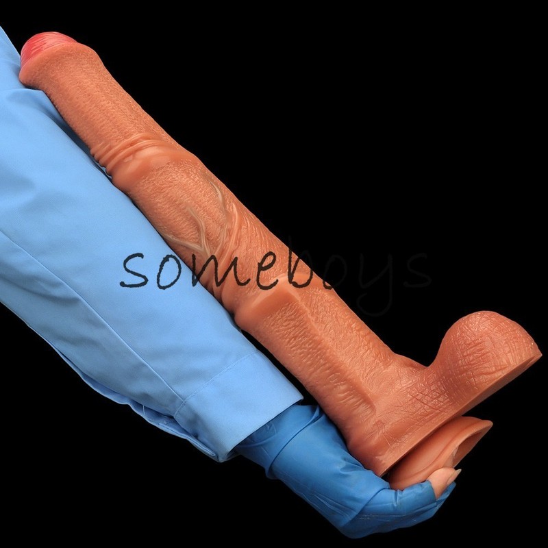 14.5" Giant Long Dildo Big Penis Thick Wide Dong King Cock Dick Women Sex Toy gallery