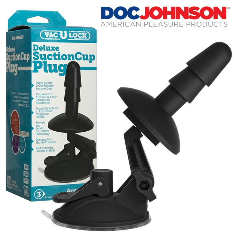 Doc Johnson Vac-U-Lock – Deluxe Suction Cup Plug Accessory – Suction Cup Accessory