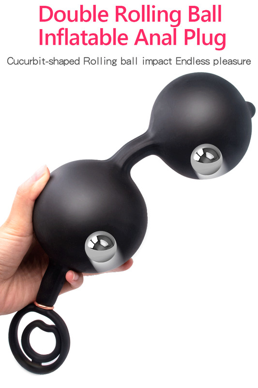 Inflatable Anal Plug Expandable Dildo Pump Butt Plug Anal Stretcher Bdsm Sex Toy gallery