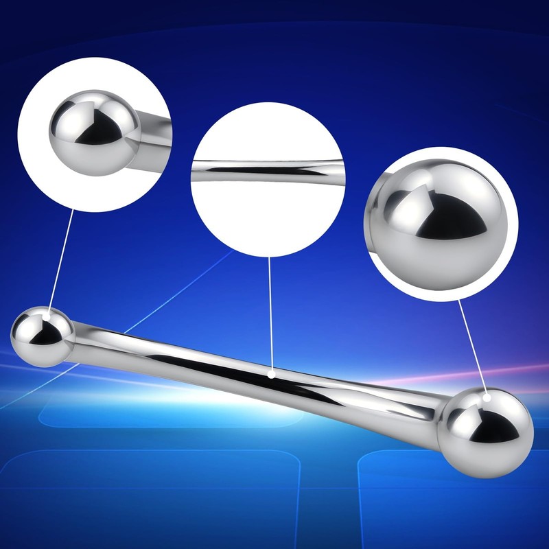 Romi Stainless Steel Anal Sex Toys Butt Plug Gspot Massage DoubleEnded Dildo ... gallery