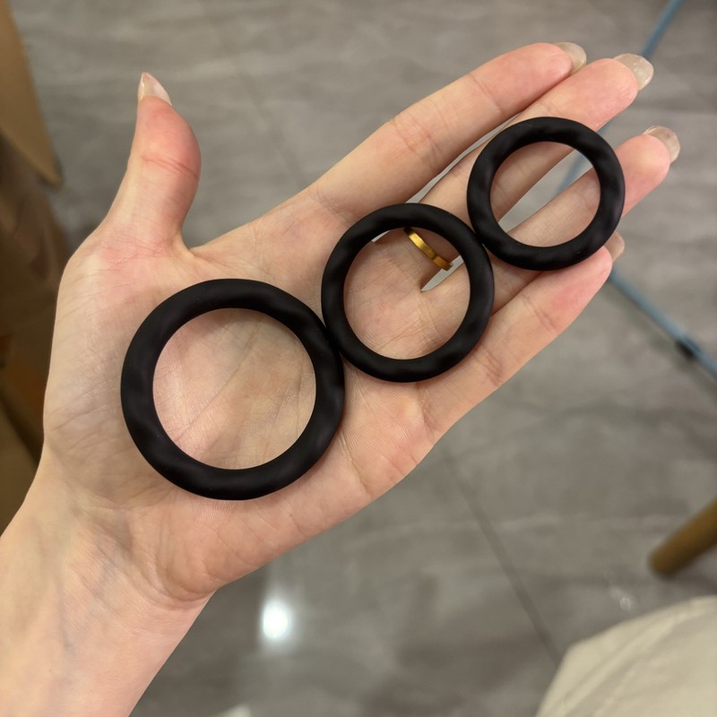 3PCS Silicone Male Cock Ring Super Strong Stretchy Stay Harder Penis Rings Men