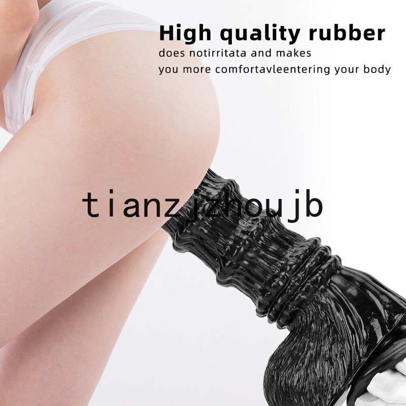 11" Long Ribbed Dildo Dong Anal Butt Plug In-depth ASS Dilator Adult Sex Toy gallery