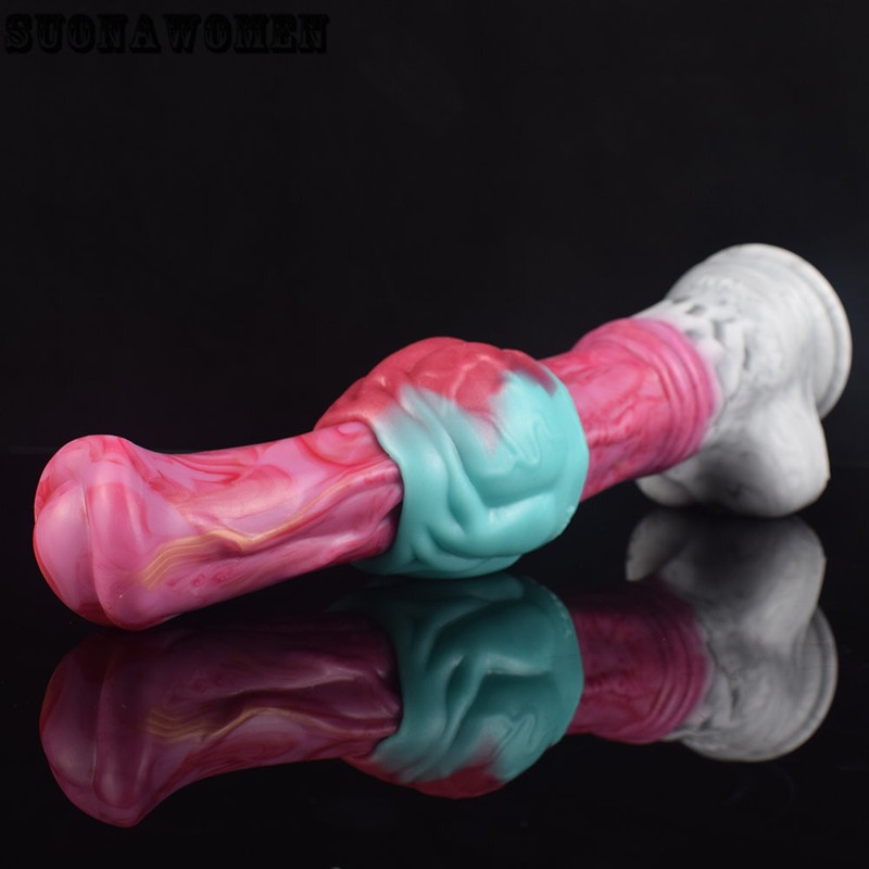 Soft Silicone Knot Dildo Penis Sleeve Enlargement Cock Ring Strechable Sex Toys gallery
