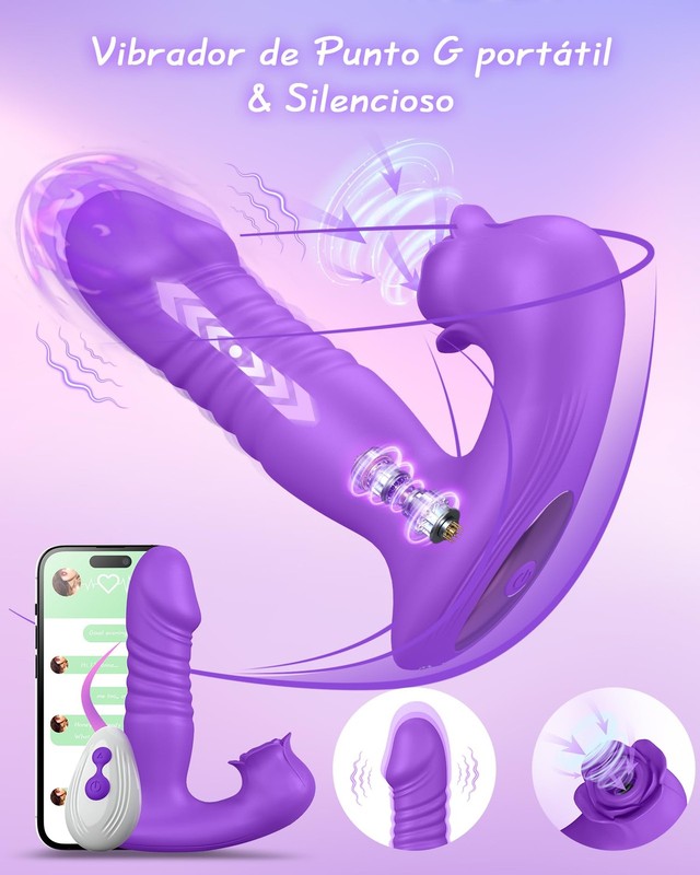 Rose Sex Toys for Women,Sucking Stimulation Vibrator with 9 Vibrating Sucker ... gallery