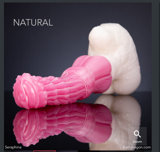 NEW Bad Dragon SERAPHINA Fantasy SMALL Silicone Dildo CUM TUBE + Lube SPLIT SOFT gallery