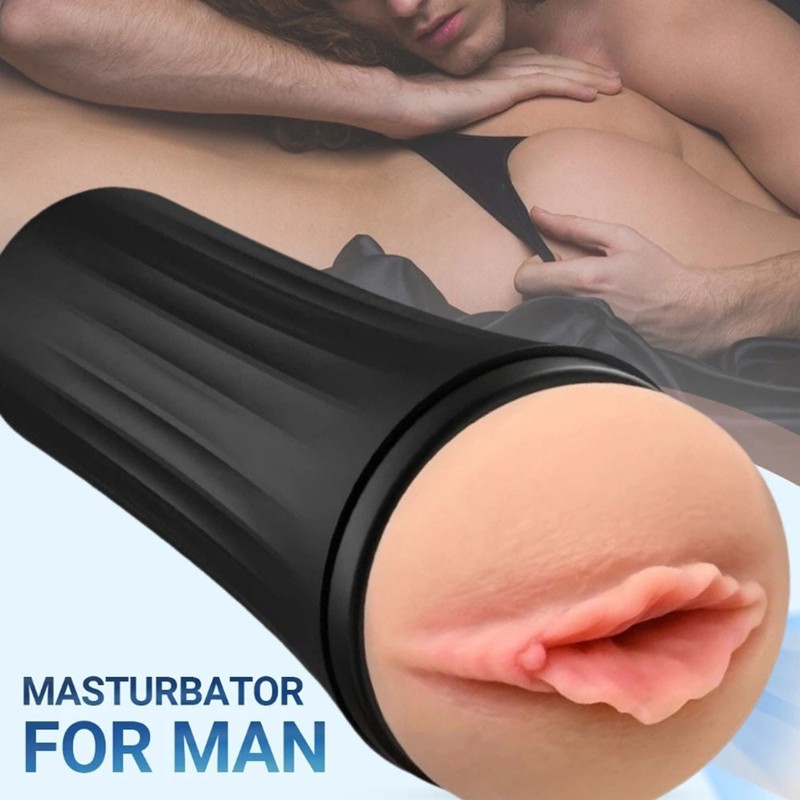 Flesh Male Deep Sucking Masturbaters Pocket-Pussy Stroker Cup Sex Toy For Men US