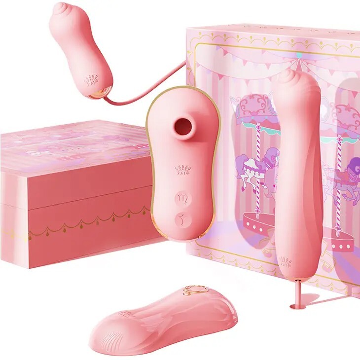 The Unicorn Multi-Function Clit Suction with Vibrating Egg AND G-Spot Thruster
