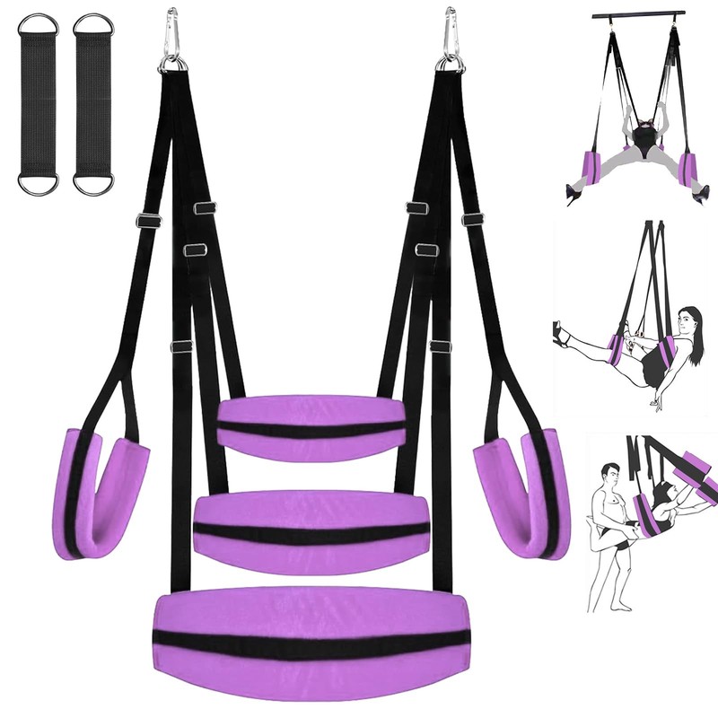 BDSM Sex Swing Adult Sex Toys Heavy Duty Sex Swings with Hanging Door Straps …