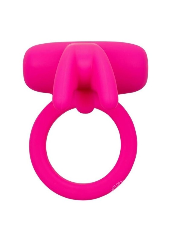 Cal Exotics Silicone Rechargeable Triple Clit Flicker Cock Ring - Pink gallery