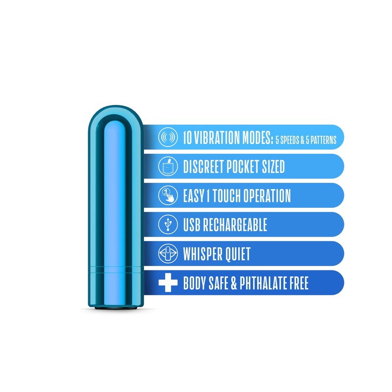 Kool Vibes – Rechargeable Mini Bullet – Blueberry