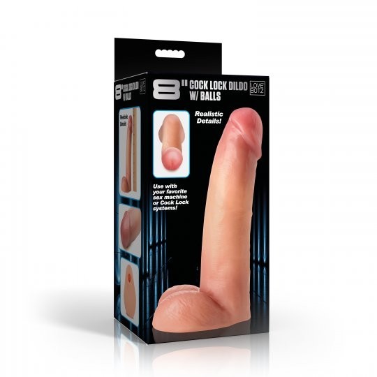 8" Cock Lock Dildo with Balls gallery