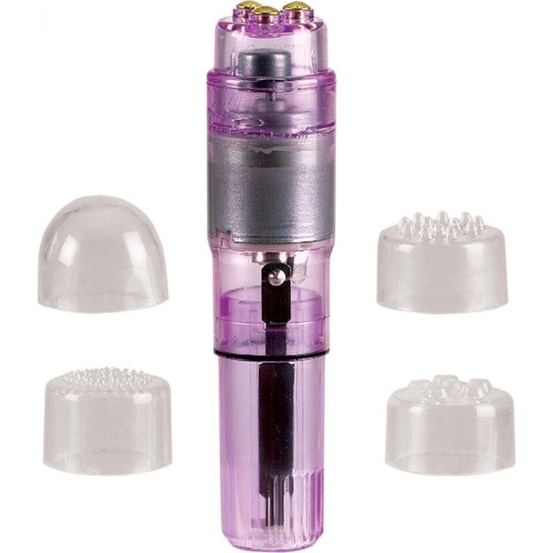 Dr Laura Berman Intimate Basics Athena Waterproof Mini Massager w/ 4 Attachments