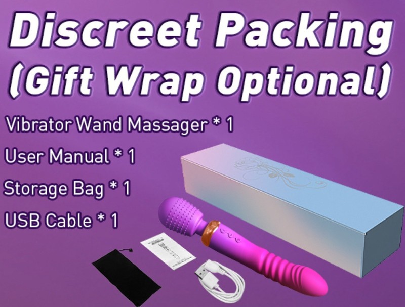 Thrusting Dildo G Spot Vibrator Wand Massager Womens Couples Sex Toys 10+5 Heat gallery