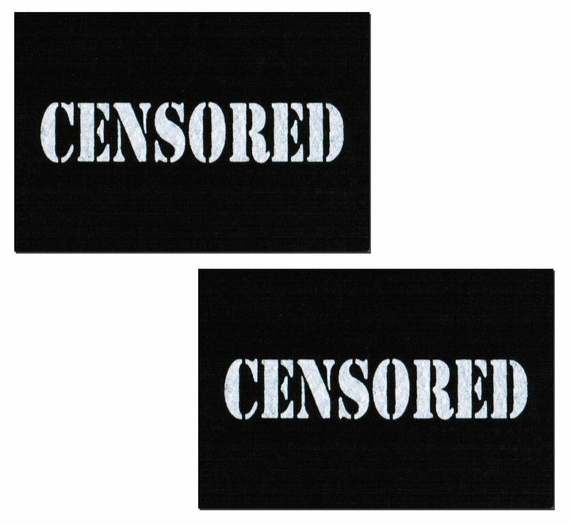 Pastease Black Censor Bars Waterproof Pasties for the girls, New gallery
