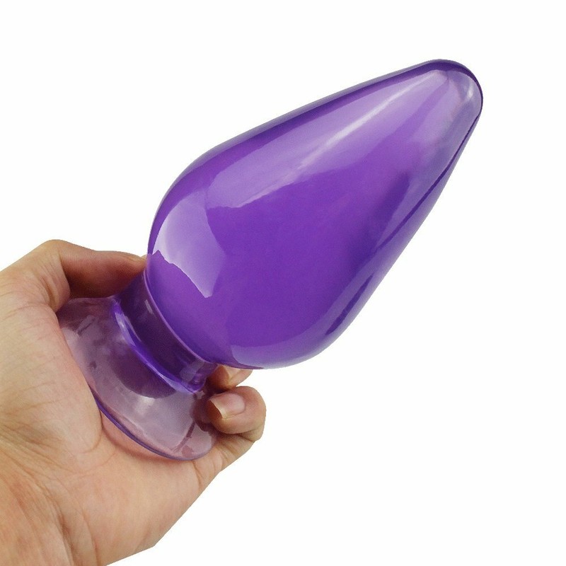 6" Huge Extra Large XXL Anal Plug Dildo Ribbed Butt Stretcher Anal Play Sex Toy gallery