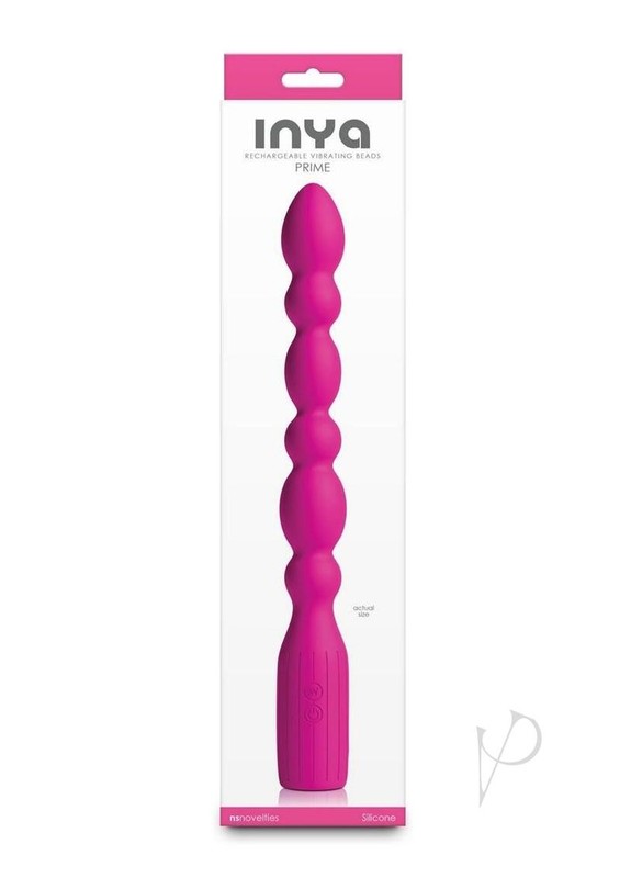 INYA Prime Rechargeable Silicone Vibrating Beads – Pink