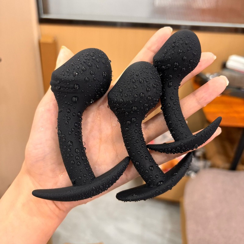 Wearable Anal Plug Silicone Male Prostate Massager Butt Probe Plug S/M/L Dildo gallery