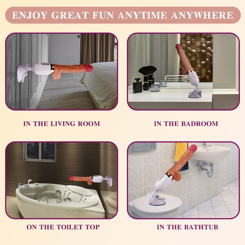 Automatic Thrusting Dildo Sex Machine for Women Hands-Free Sex Toys Heating US gallery