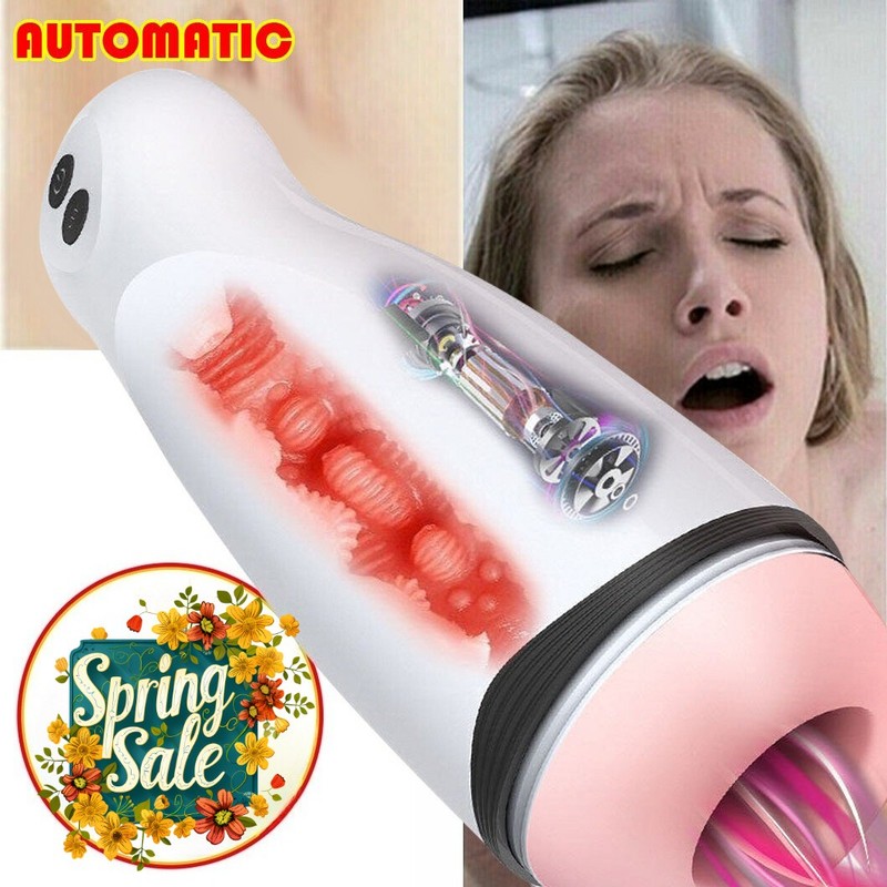 Automatic Handsfree Male Mastubator Pussy Blowjob Masturbators-Cup Voice Sex-Toy