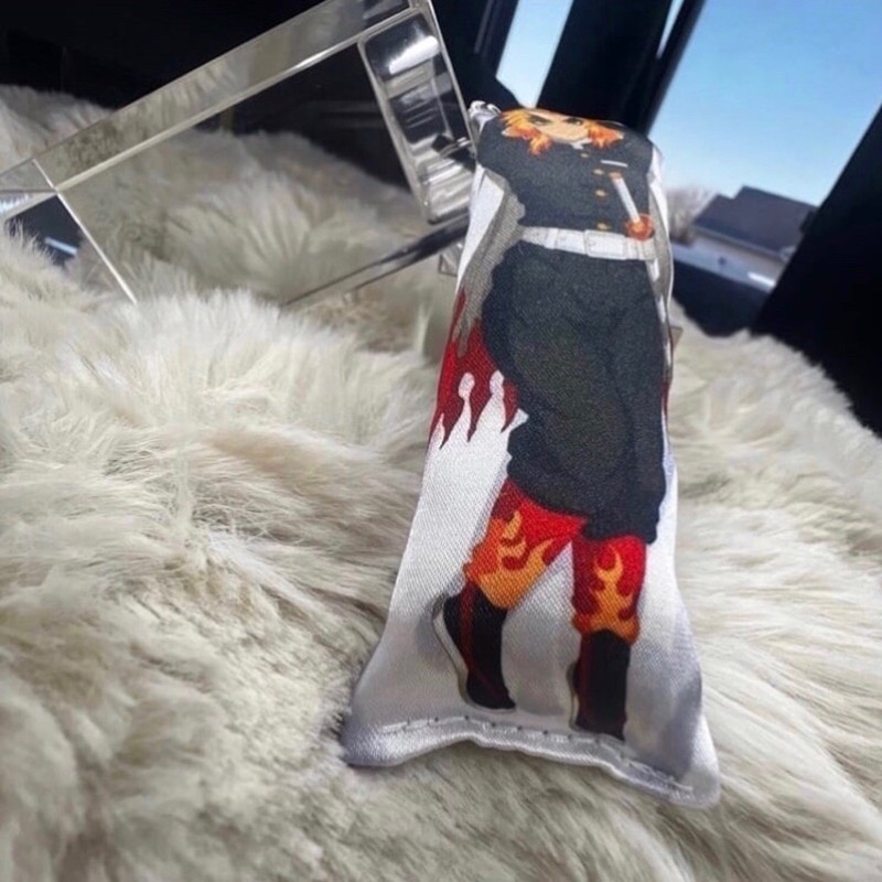 Handmade Rengoku Demon Slayer Anime Manga Dakimakura Body Pillow Plush Keychain gallery