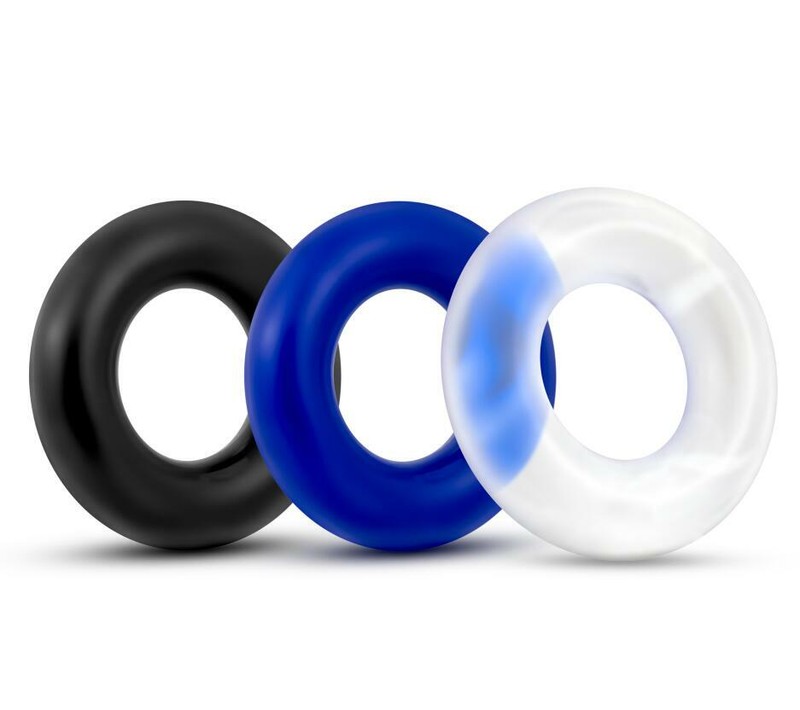 Adult Sex Toys Male Enhancement Cock Rings Triple Donut Cockring Set gallery