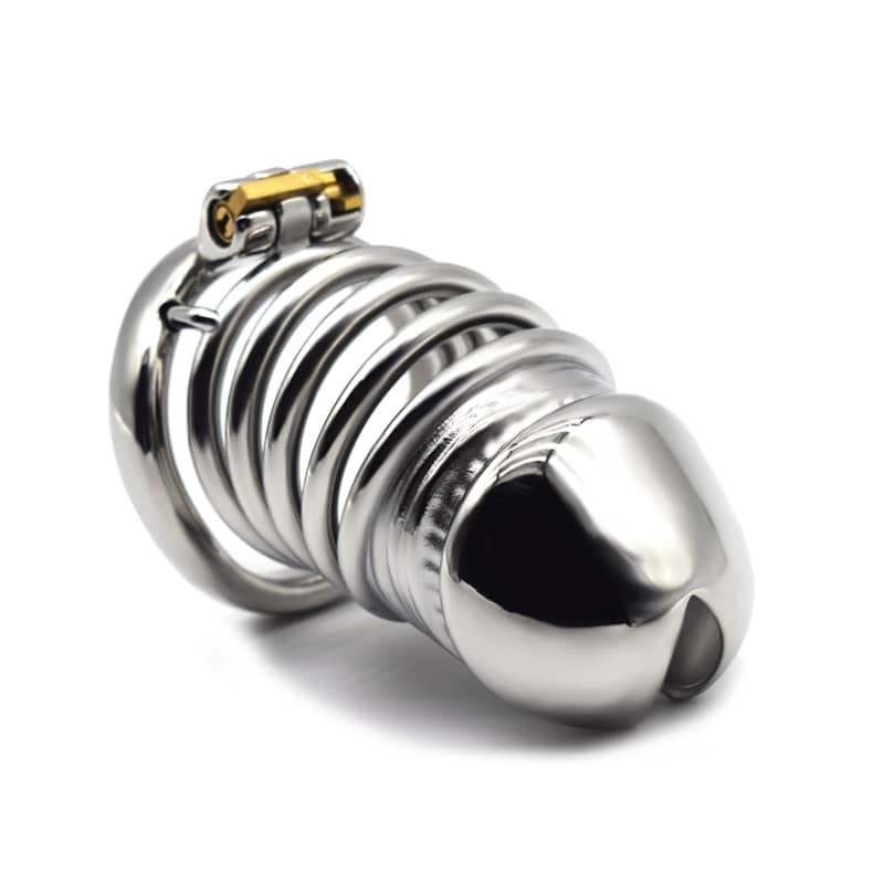 Metal Male Chastity Lock Cage Men Penis Restraint Device Bondage SM Toy and Tube gallery