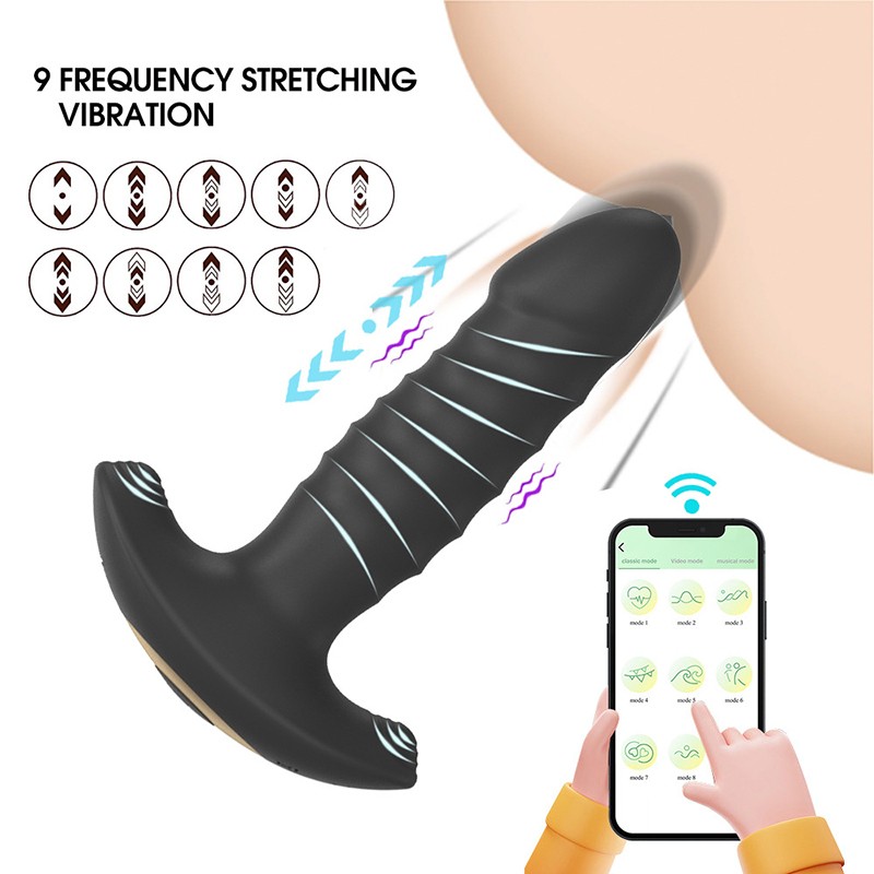 Anal Vibrator APP Control Butt Plug Men Prostate Massager Female Masturbator gallery
