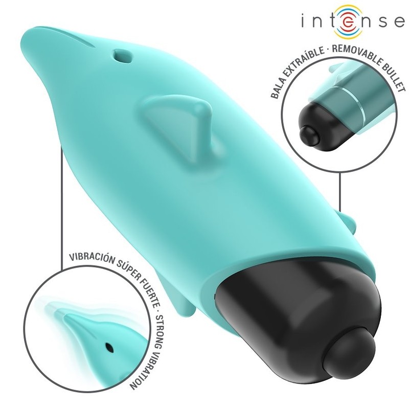 Intense Echo - Blue Dolphin Shaped Bullet Vibrator 8x4.7cm gallery