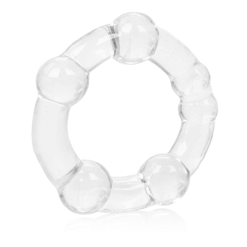 Cal Exotics Island Cock Beaded Rings Clear 3PK - Men Penis Erection Enhancer gallery