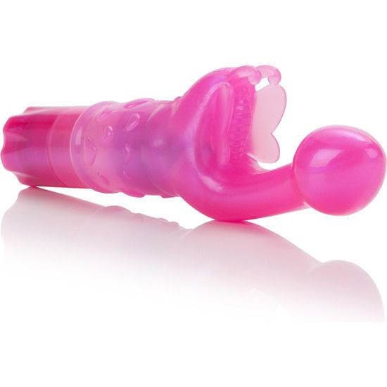 CalExotics Butterfly Kiss - 3 Speed Fuchsia Silicone Rabbit Vibrator gallery